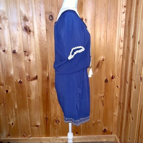 Spenser Jeremy NWOT blue embroidered romper size 6 - Picture 4 of 8